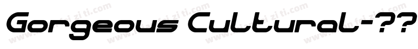Gorgeous Cultural字体转换